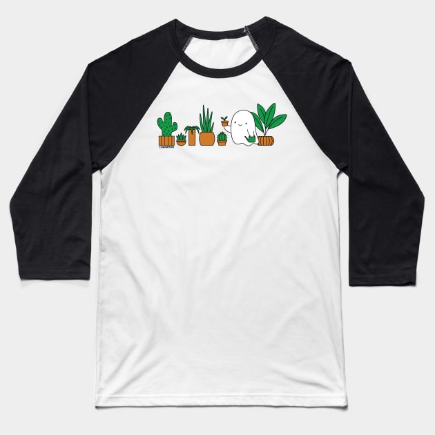 Ghost Plant Parent Baseball T-Shirt by Made by Chanamon